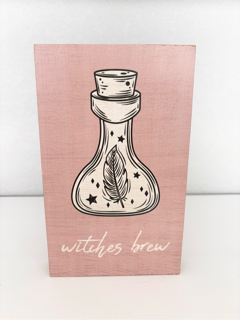 Witches Brew Block Sign NWT
